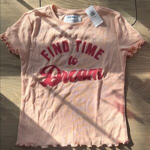 Old Navy Kids Pink T-Shirt - Dream Big